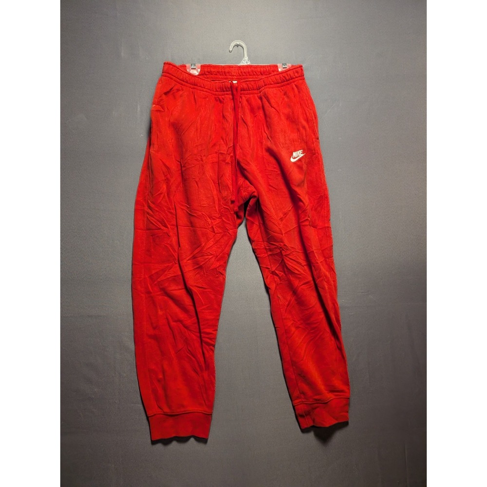 Nike Sweatpants Mens XL Red Fleece Lined Athletic Running Workout Joggers